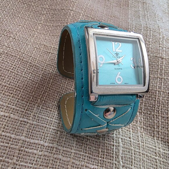 y2k McBling Office Siren Mermaid Coastal Yallternative Coquette Indie Cuff Watch main image 4